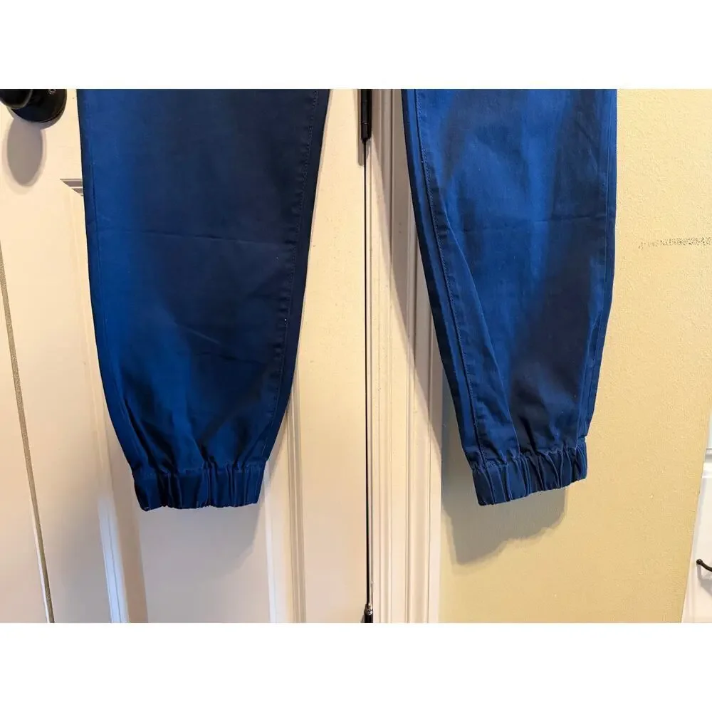 Levi's Navy Blue Men's Chino Jogger Pants Stretch Elastic Cuff Size 38 x 32